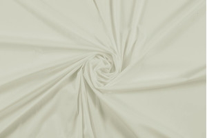 Popeline di cotone stretch bianco panna