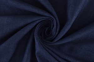 Tela d'arredamento in pura lana blu indaco