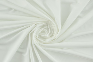 Jersey bi-stretch semi-trasparente opaco bianco