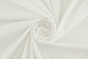 Popeline di cotone stretch bianco ottico